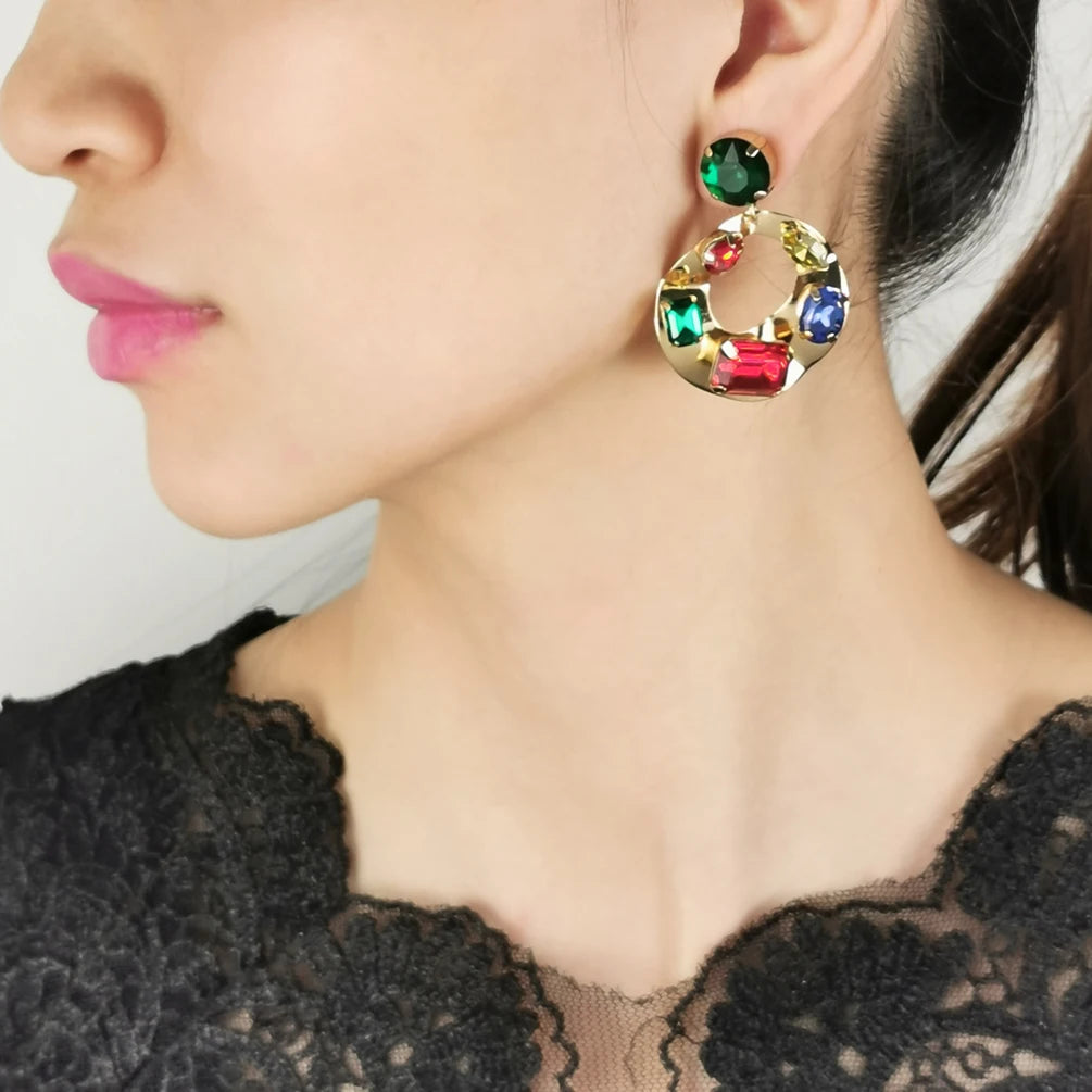 WOMEN'S EARRINGS Gold Color CARNEGIE - BYMANYC ® New York-0