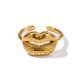 WOMEN'S RING Gold Color LEXINGTON - BYMANYC ® New York-2