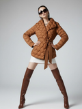 Women's Belted Padded Puffer Jacket UPPER WEST SIDE New Collection Couture in Manhattan BYMANYC ® New York-0