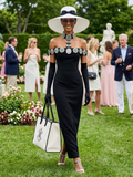 Women's Dress Elegant Black PARK AVENUE THE HAMPTONS BYMANYC ® New York-0