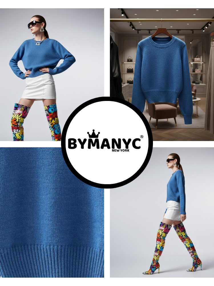 Women's Knit Sweater MIDTOWN NYFW New Colecction BYMANYC ® New York-2
