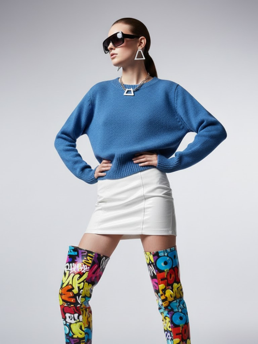 Women's Knit Sweater MIDTOWN NYFW New Colecction BYMANYC ® New York-0
