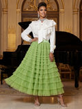 Women's Mint Green Tulle Skirt • TUILERIES • New Collection PARIS LE MARAIS BYMANYC ® New York-0