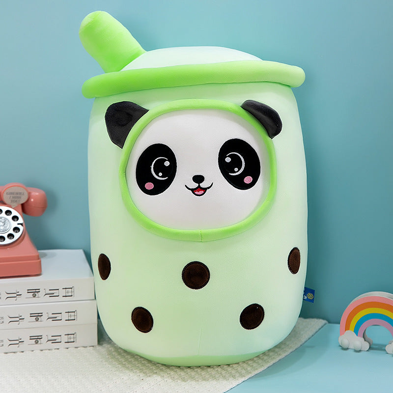 Peluche Oreiller Tasse à Thé au Lait Fruits Émulation