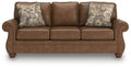 Signature Design by Ashley Signature Chasemore Sofa Traditional Roll Arm Faux Leather Sofabed-0