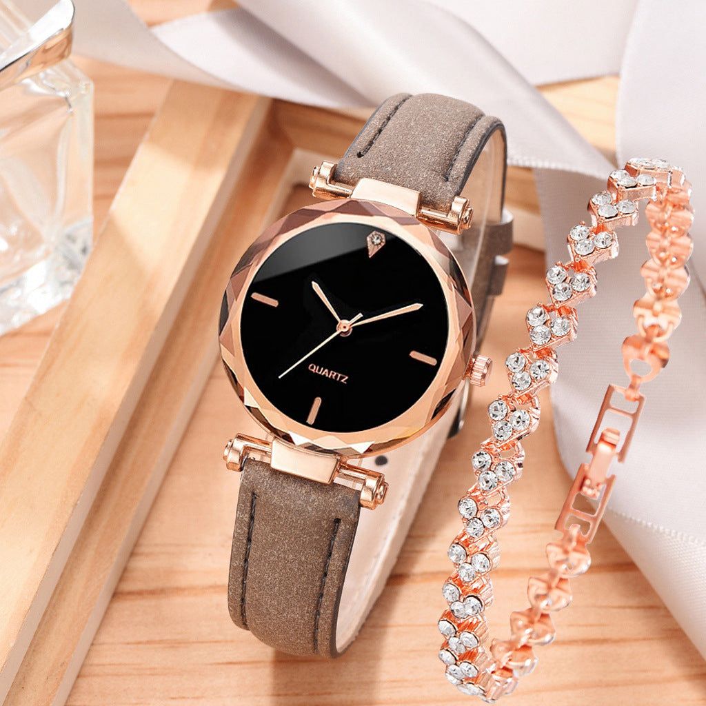 Reloj simple, reloj de correa, reloj de cuarzo, conjunto de pulsera