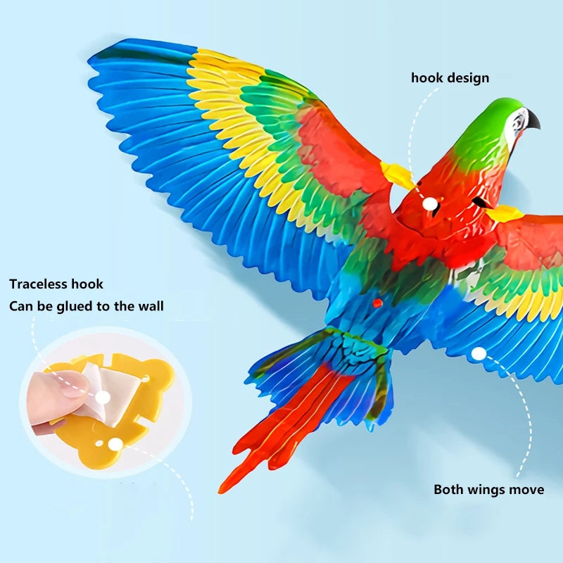 Simulación de Pájaros Juguetes Interactivos para Gatos Mascotas Colgantes Águila Voladora Juguetes para Gatos y Perros Accesorios y Suministros para Gatos Animales