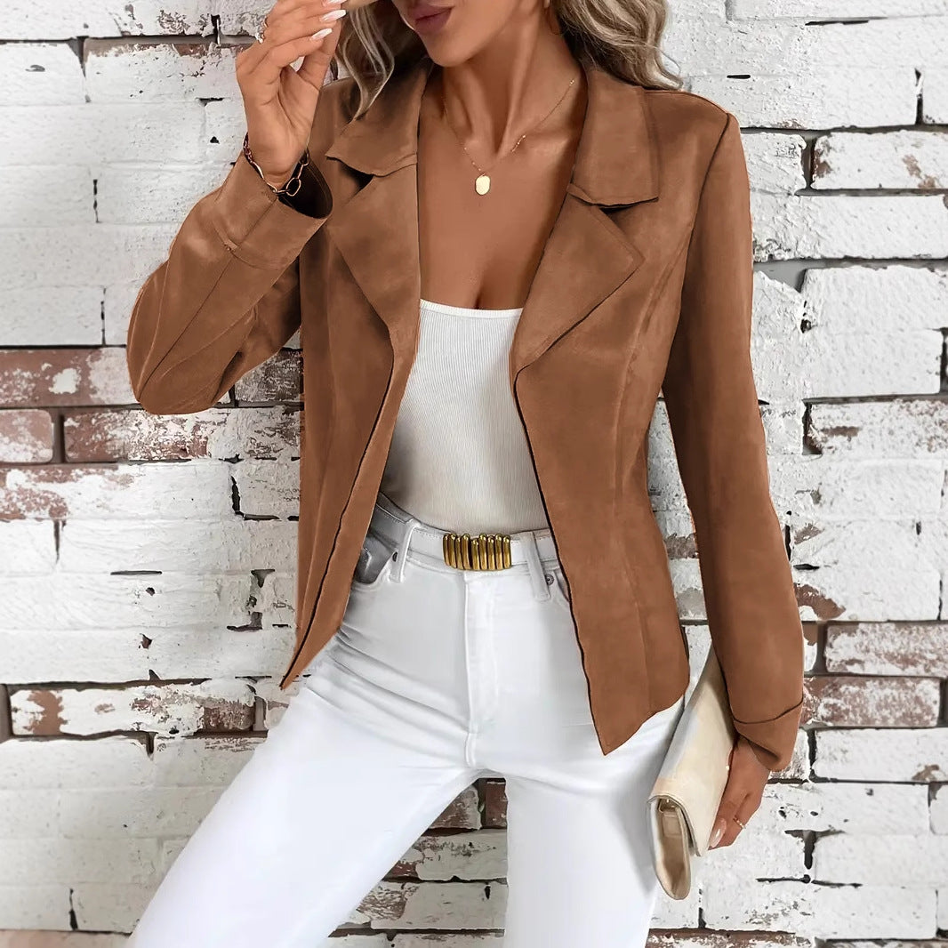 Chaqueta Cárdigan Elegante Entallada de Otoño e Invierno para Mujer