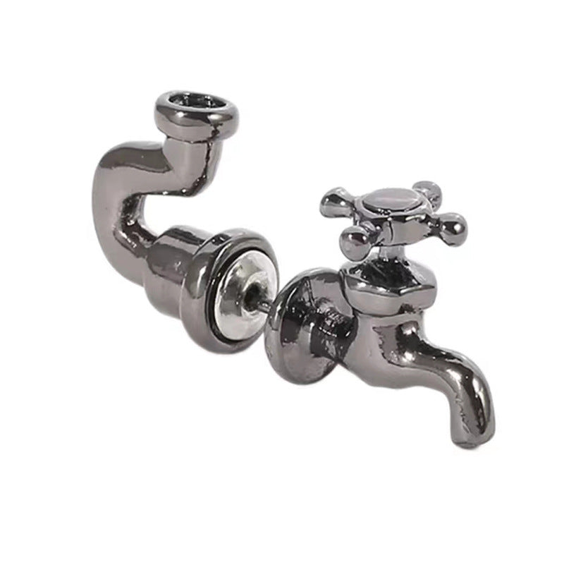 Boucles d'oreilles robinet tricolores fantaisie