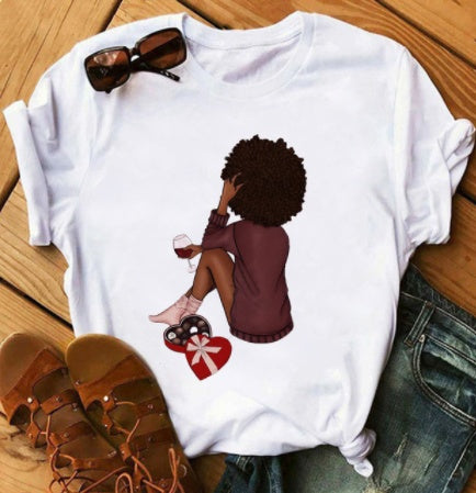 Camiseta de manga corta holgada para mujer