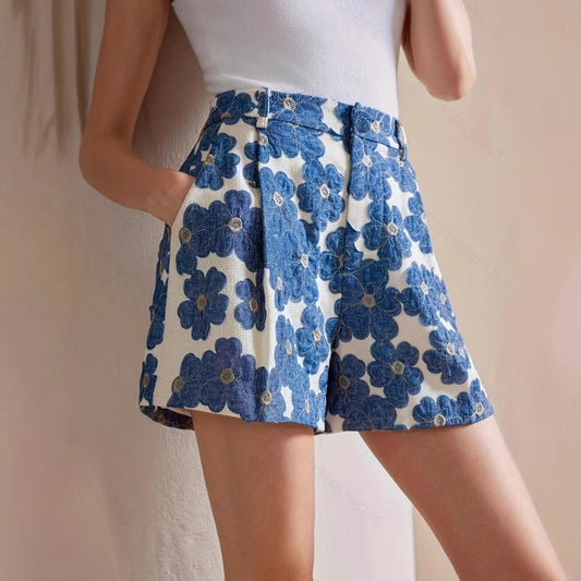 Women's Floral-print Shorts