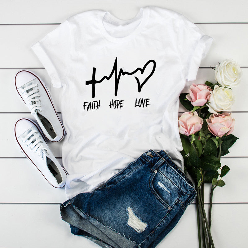 Camiseta de manga corta holgada para mujer, talla grande