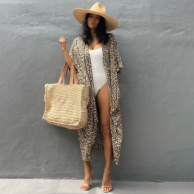Robe de plage de villégiature en polyester anti-UV pour femmes