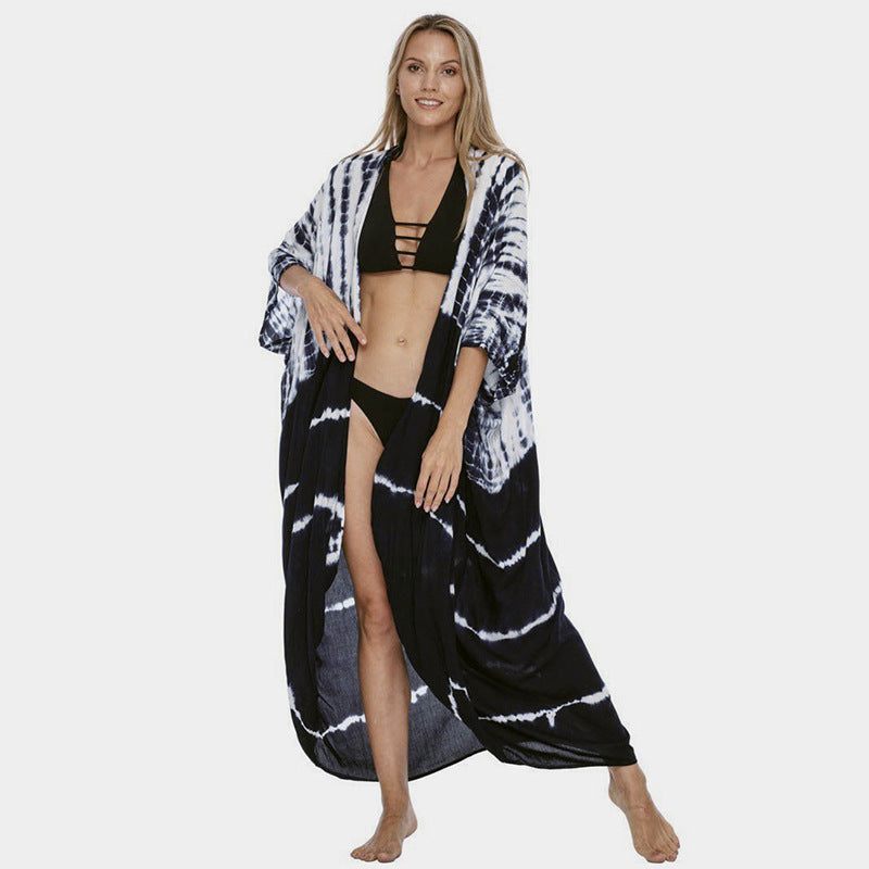 Robe de plage de villégiature en polyester anti-UV pour femmes