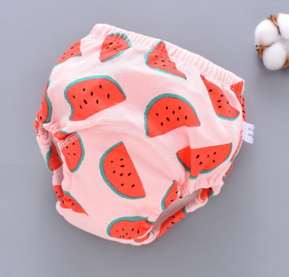 Pantalones de entrenamiento lavables para bebé, cubierta de pañal de gasa de 6 capas