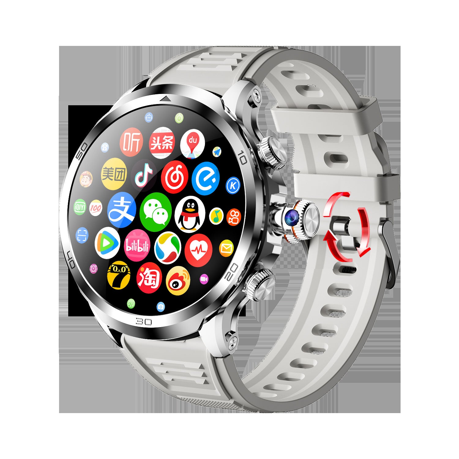 Reloj Inteligente 4 Android Tarjeta Gira Foto Todos Netcom Videoteléfono