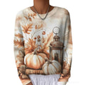 Pull décontracté femme à col rond