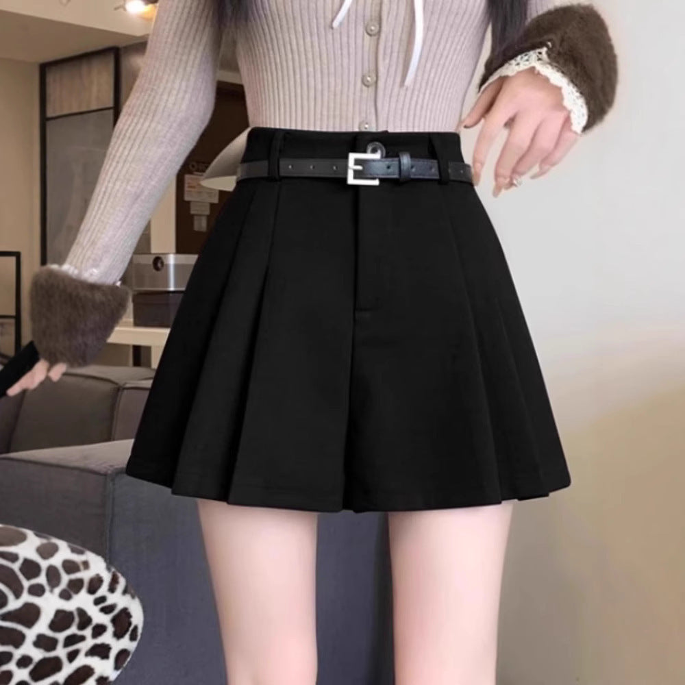 Pantalones de Lana de Mujer de Cintura Alta