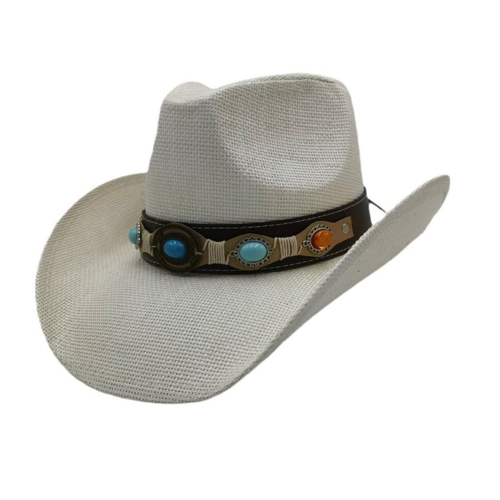 Sombrero fedora de estilo étnico para exteriores de verano