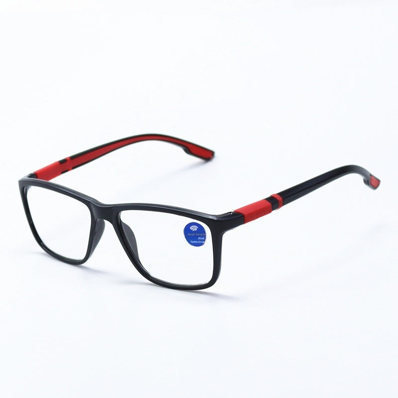 Lunettes de lecture HD anti-lumière bleue TR pour personnes âgées et d'âge moyen