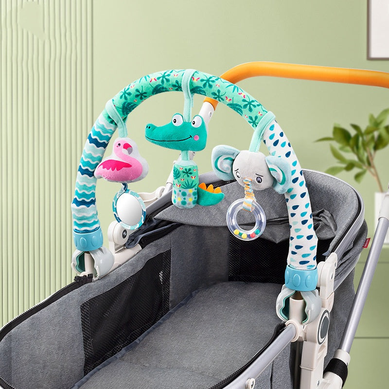 Campana de Cama Colgante para Bebé, Sonajero, Clip para Cuna de Bebé, Clip para Coche, Adornos, Juguete de Confort para Bebé