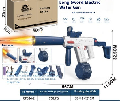 Pistolet à eau électrique M416 de deuxième génération, cracheur de feu, grande capacité, à tir continu