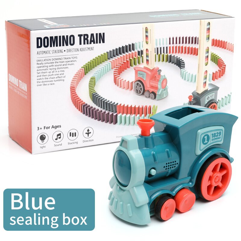 Juguetes de tren de dominó