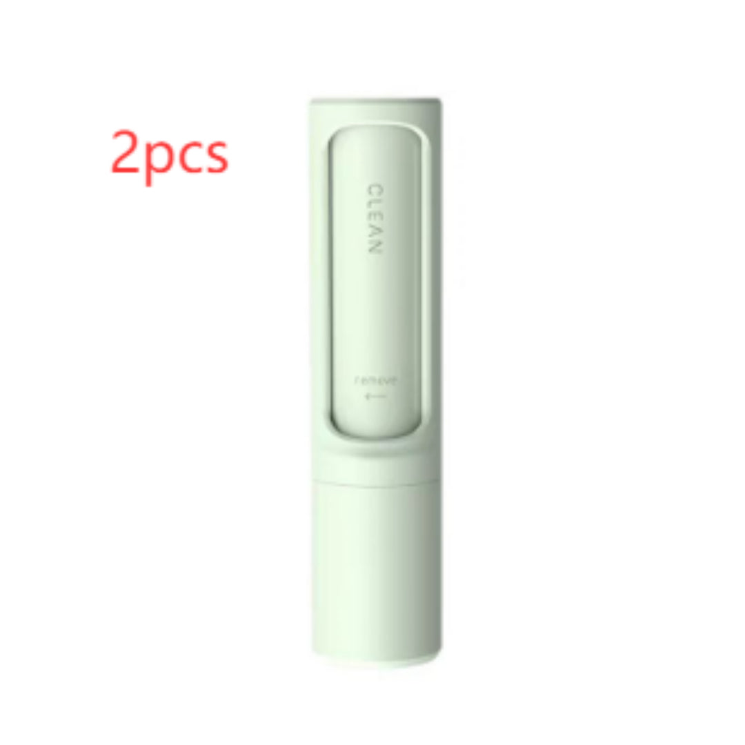 Cepillo y rodillo quitapelusas portátil reutilizable 2 en 1 para mascotas