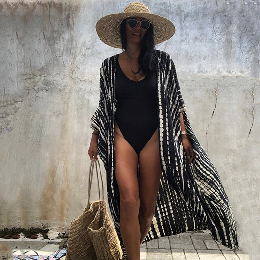 Vestido de playa de poliéster para mujer con protección solar