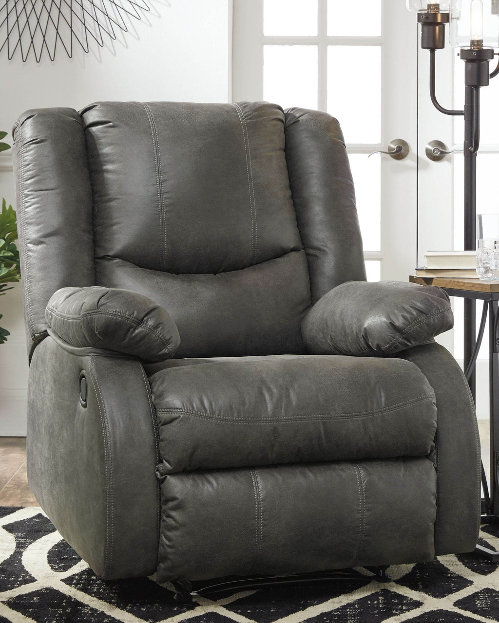 Bladewood - Zero Wall Recliner - Faux Leather - Slate-2