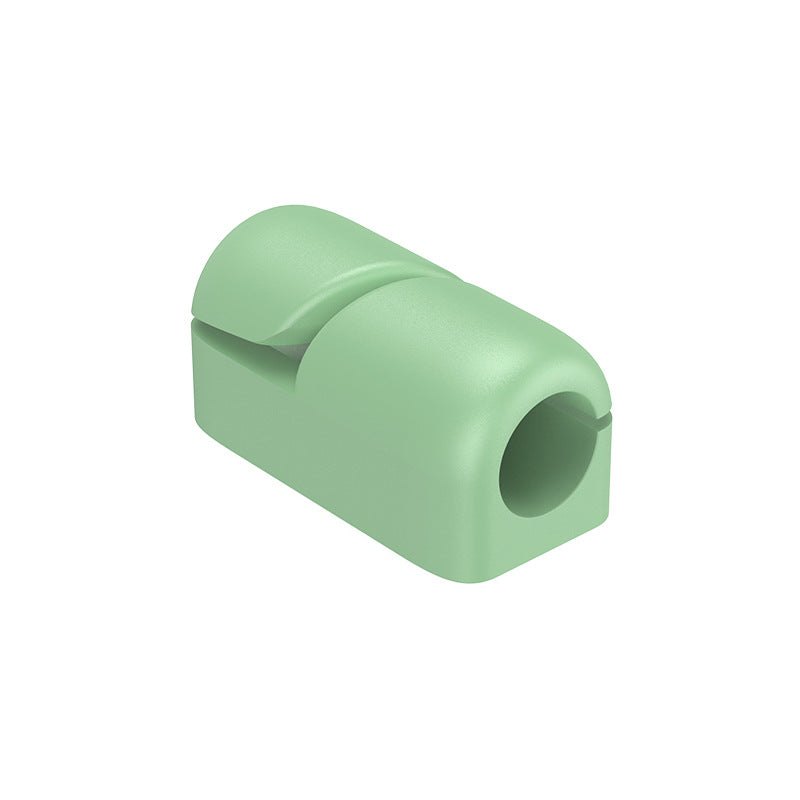 Sujetacables Organizador de Cables de Silicona Procesador USB Enrollador de Escritorio Clip de Gestión Ordenada Protector de Cables Enrollador