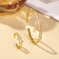 2pcs Bracelet décoratif en oxyde de zirconium pour femme, incrusté de manière irrégulière avec des anneaux ouverts, adapté à l'habillement quotidien