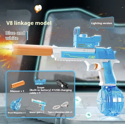 Nouveau Pistolet à Eau Électrique à Effet de Lumière de Feu