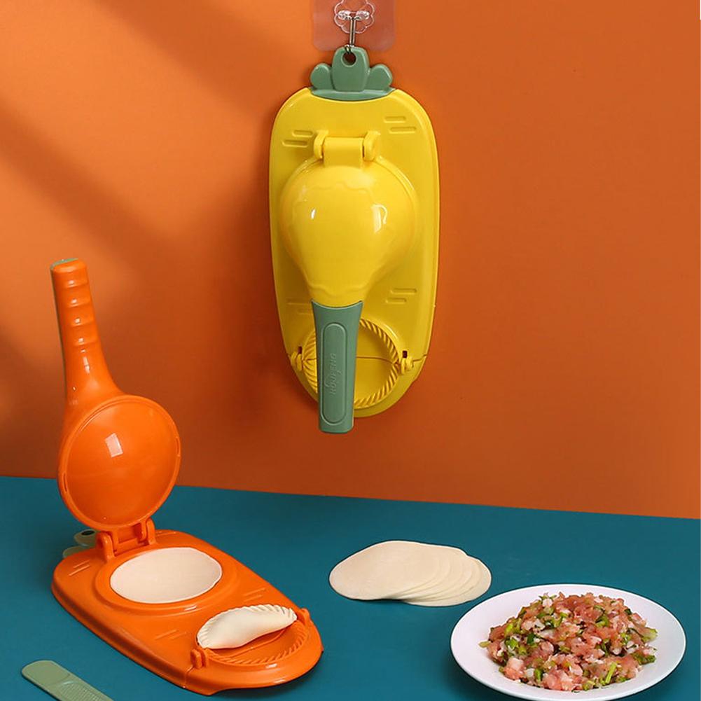 Nueva herramienta 2 en 1 para hacer dumplings de cocina, utensilio manual para hornear repostería