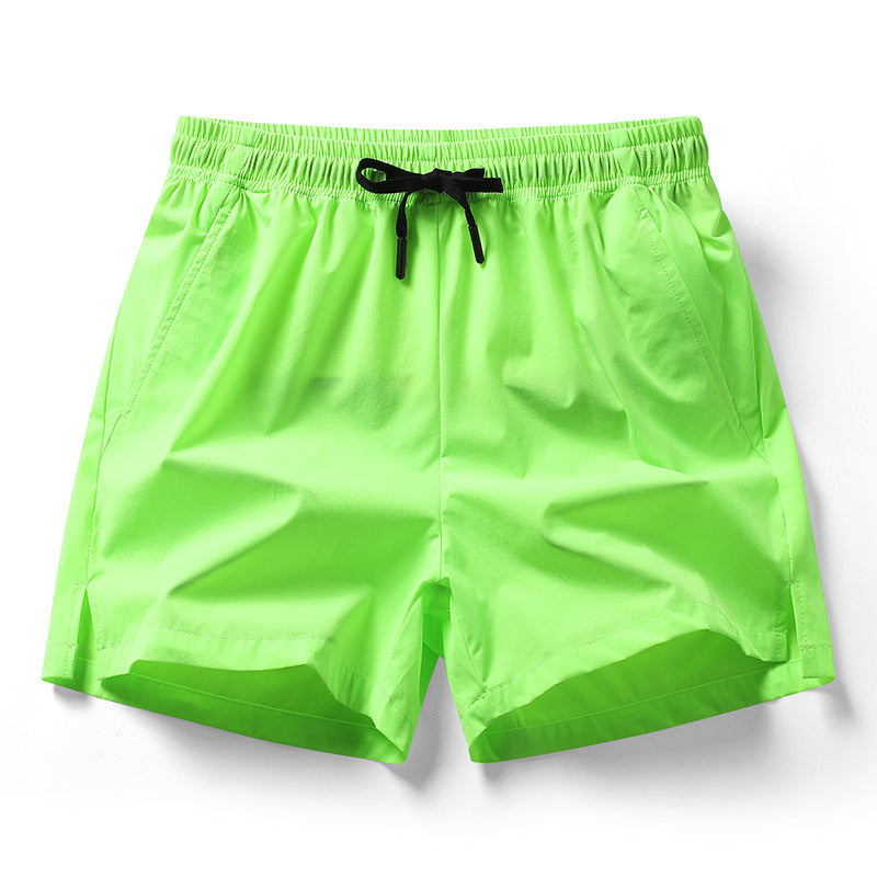 Pantalones Cortos Deportivos de Mujer con Abertura, de Seda Helada, Elásticos, de Ocio