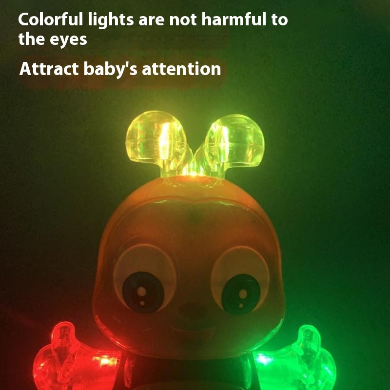 Swing Cartoon Bee Electric Lamplight Music Toy