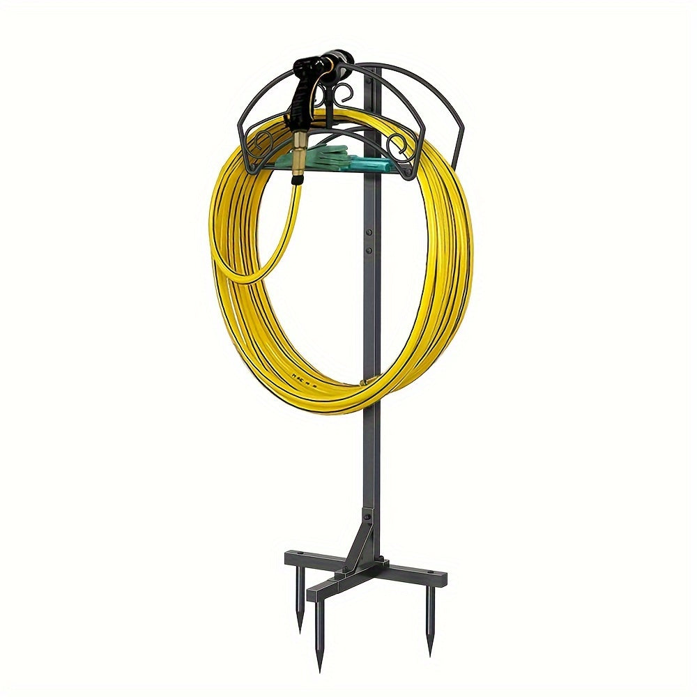 Freestanding Garden Hose Holder Rack-0