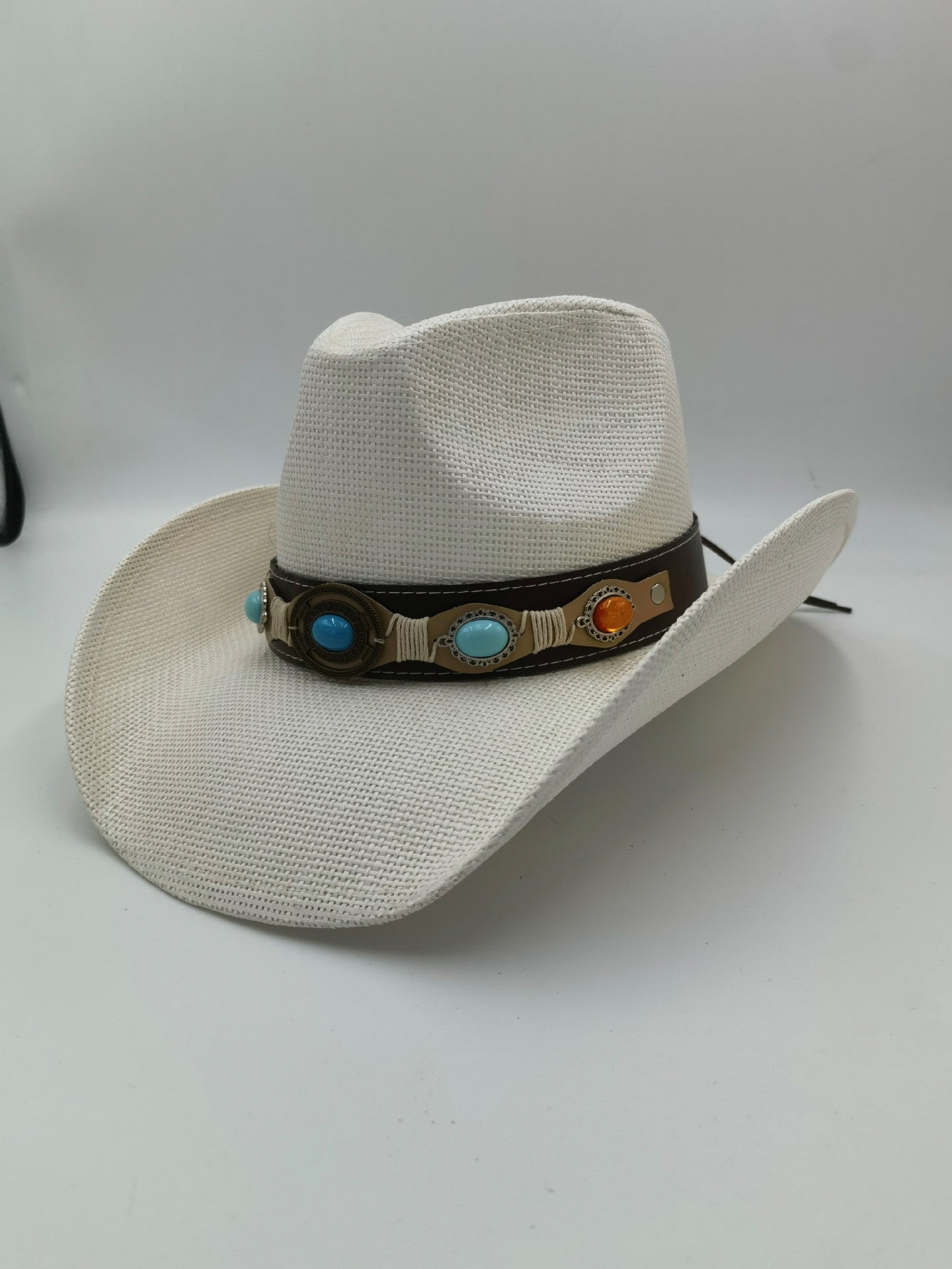 Chapeau Fedora d'été de style ethnique occidental