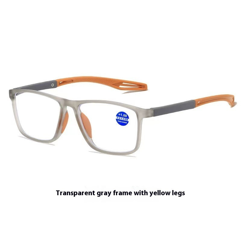 Gafas de lectura HD TR antirayos azules para personas de mediana edad y mayores