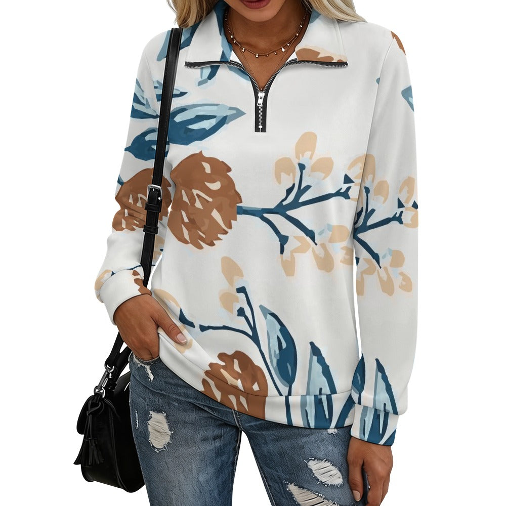 Women's 1/4 Zip-Up Sweatshirt