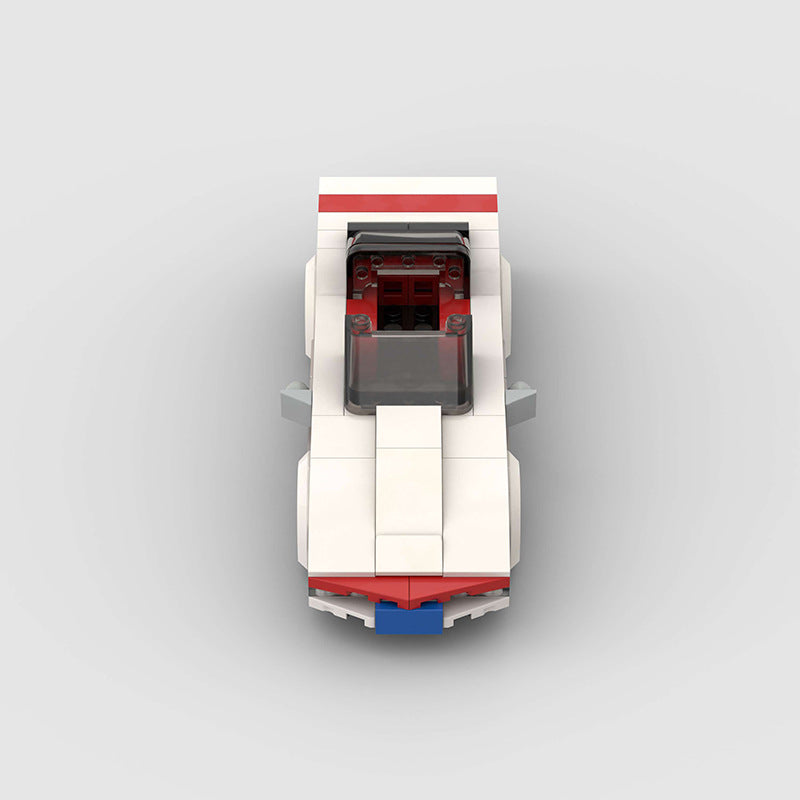 Juguete de bloques de construcción de un coche descapotable