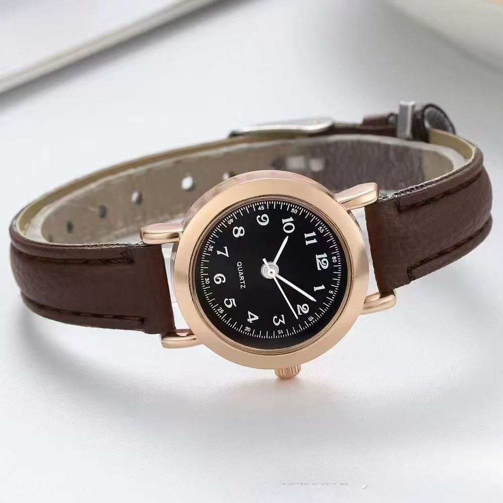 Montre de Couple à Petit Cadran, Style Coréen, Mignonne et Littéraire, à Fine Bracelet, pour Étudiante