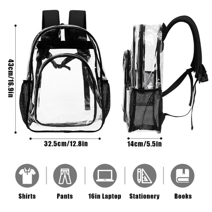 New Black body Transparent backpack