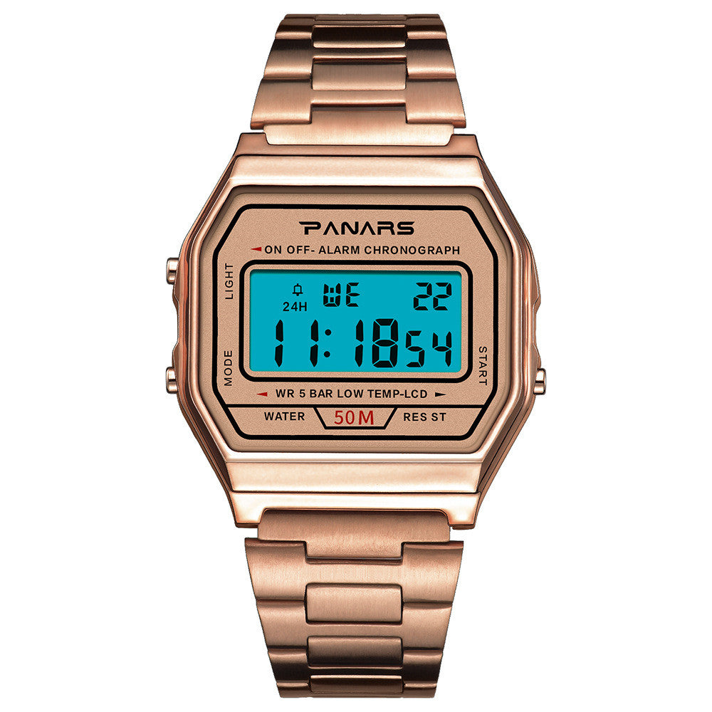 Montre dorée, petite, décontractée, de style rétro