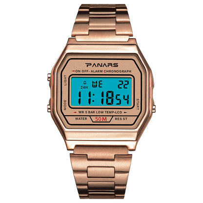 Montre dorée, petite, décontractée, de style rétro