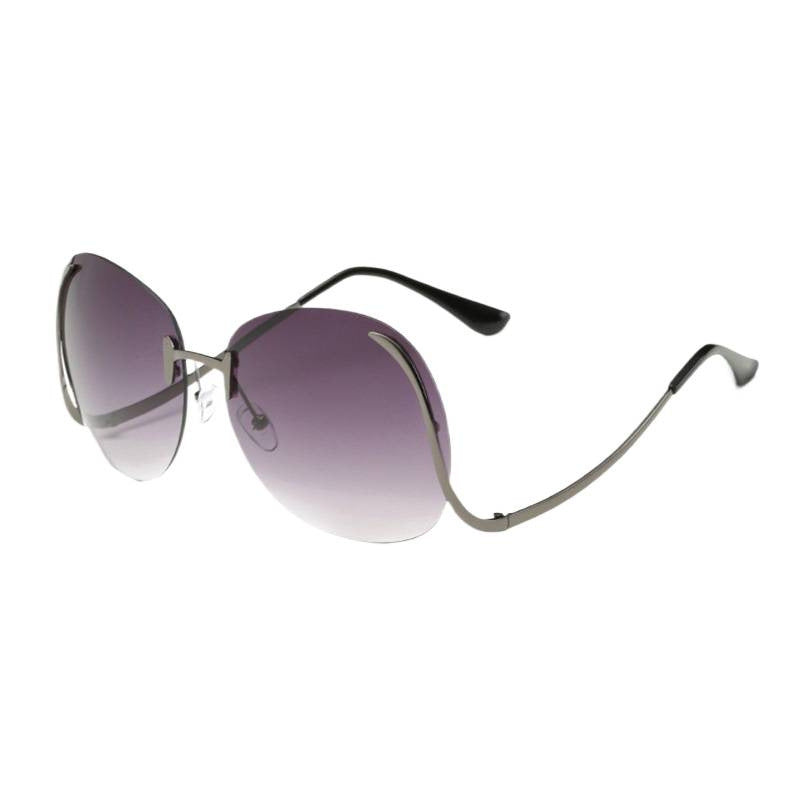 Gafas de sol sin montura con patillas curvadas Gafas decorativas