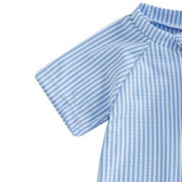 Maillot de bain une pièce spécial rayé à manches courtes pour enfants (tailles 70-80-90-100-110)