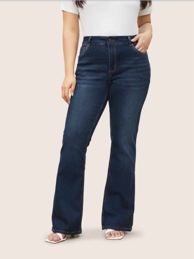 Jeans Femme Rétro Slim Amincissant Et Tendance
