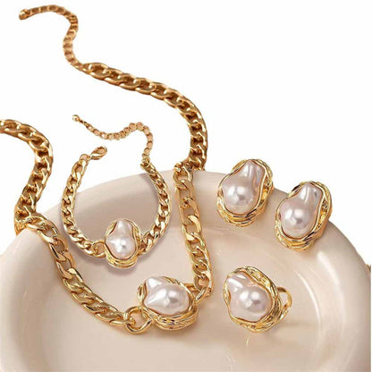 Collier Vintage Tendance en Perles Formes en Soldes
