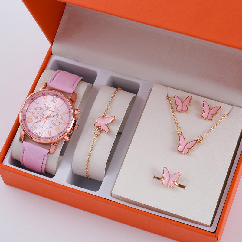 Ensemble de bijoux montre-bracelet à gradation pour femmes